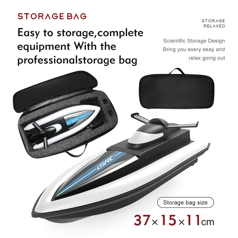 Remote Control Boat 2.4GHz RC High Speed Boat LSRC-B8 Waterproof Model