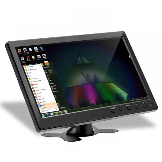 Podofo 10.1 inch  LCD HD Monitor & Computer Display Color Screen 2Channel Video Input Security Monitor With BNC / AVI / VGA / HDMI