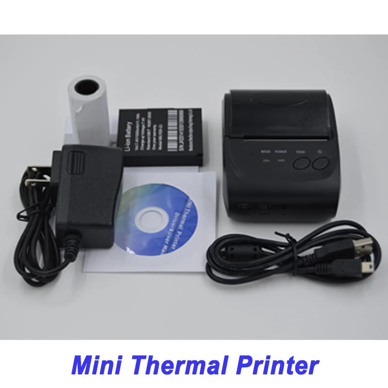 Printer 58mm Mini Bluetooth Thermal Receipt Printer for retail store sales billabank electronics store