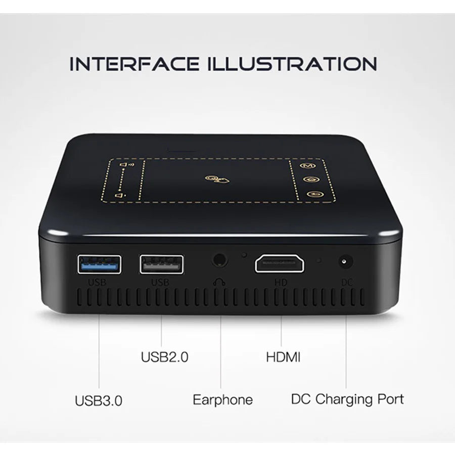 WZATCO D13 Android Mini Pocket Projector Android OS, WiFi and Bluetooth 4.0 connectivity Home entertainment