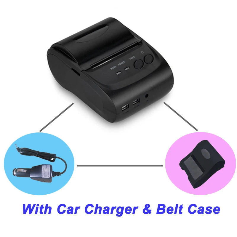 Printer 58mm Mini Bluetooth Thermal Receipt Printer for retail store sales billabank electronics store