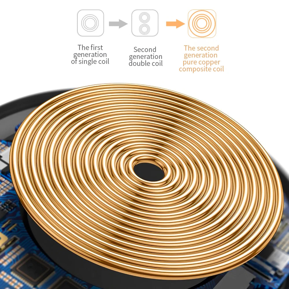 Qi Wireless Charger For iPhone and Samsung 15 Watts charging cellphone charger mobile device