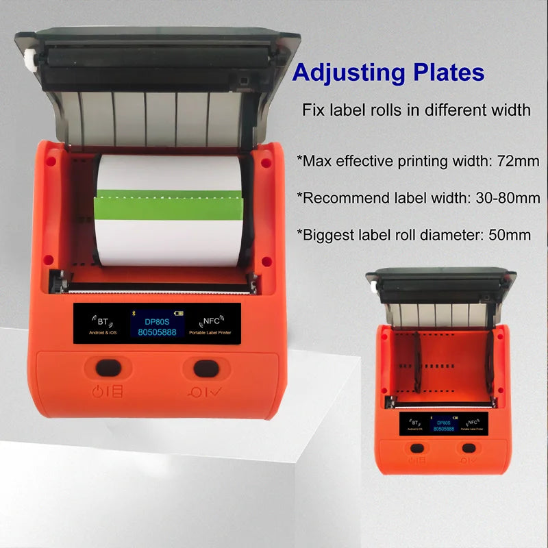 Detonger high resolution Printers Wireless Thermal Mini Barcode Printer