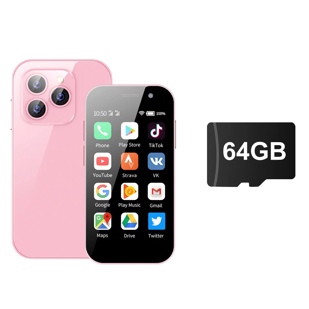 Cellphone SERVO 15Pro 3 inch Mini Smartphone supports 3G, 4G, and 2G networks, Dual SIM