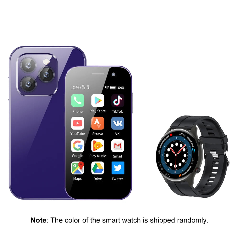 Cellphone SERVO 15Pro 3 inch Mini Smartphone supports 3G, 4G, and 2G networks, Dual SIM