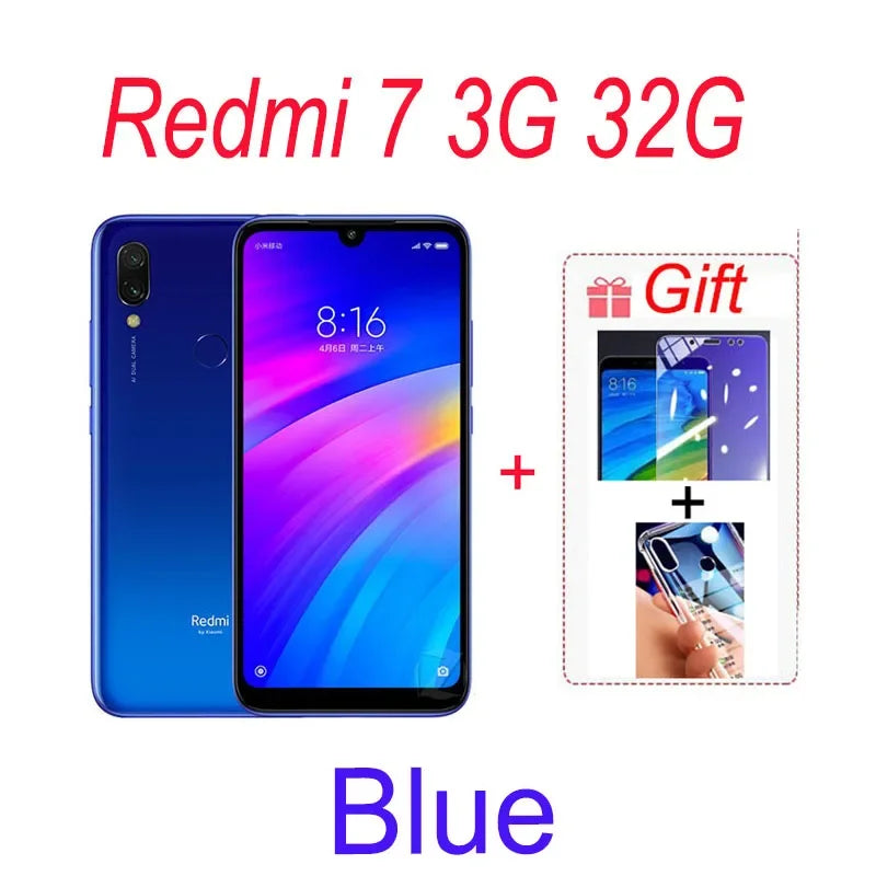 smartphone Original Xiaomi Redmi 7 cellphone 4GB 64GB 6.81'' Mobile Phone