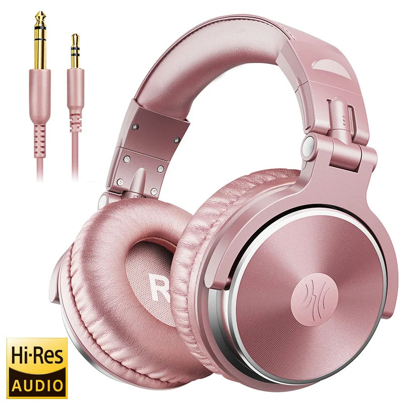 DJ Headphone Wired Professional Studio Pro DJ Headphones With Microphone