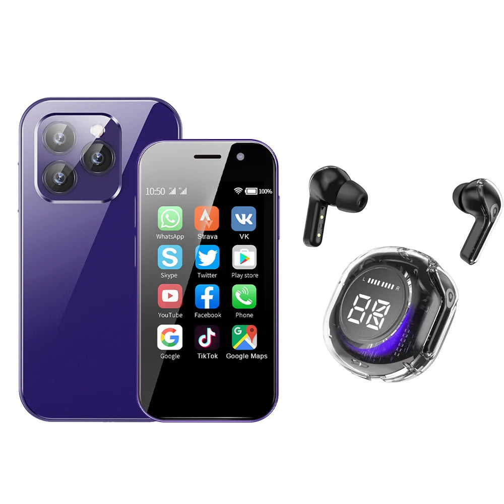 Cellphone SERVO 15Pro 3 inch Mini Smartphone supports 3G, 4G, and 2G networks, Dual SIM