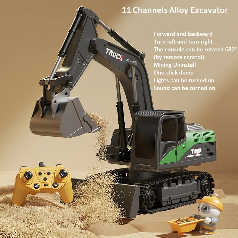 Toy & Hobby remote control RC Excavator with Music and Light