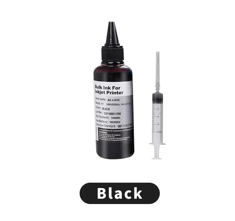 100ml Universal Dye Ink for injet printers cartridge refills Billabank Electronics