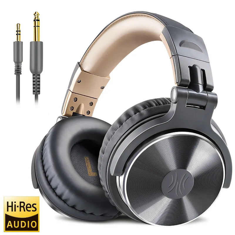 DJ Headphone Wired Professional Studio Pro DJ Headphones With Microphone