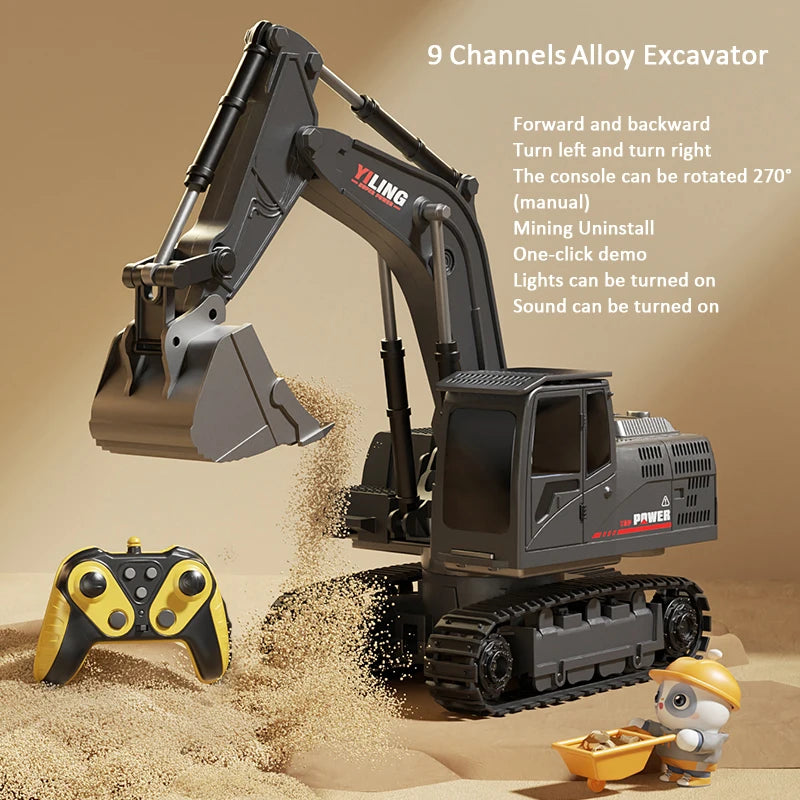 Toy & Hobby remote control RC Excavator with Music and Light