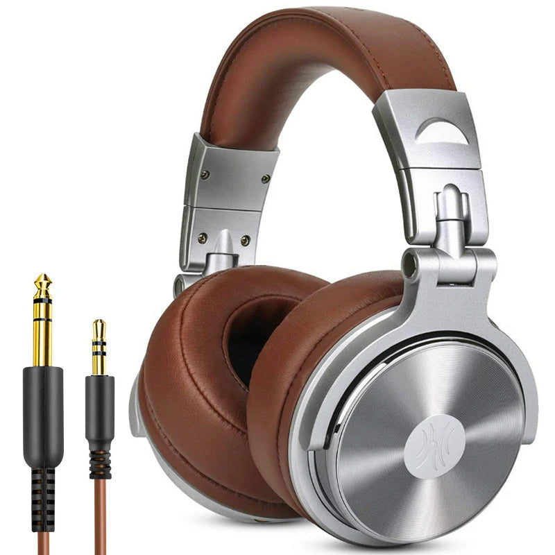 DJ Headphone Wired Professional Studio Pro DJ Headphones With Microphone