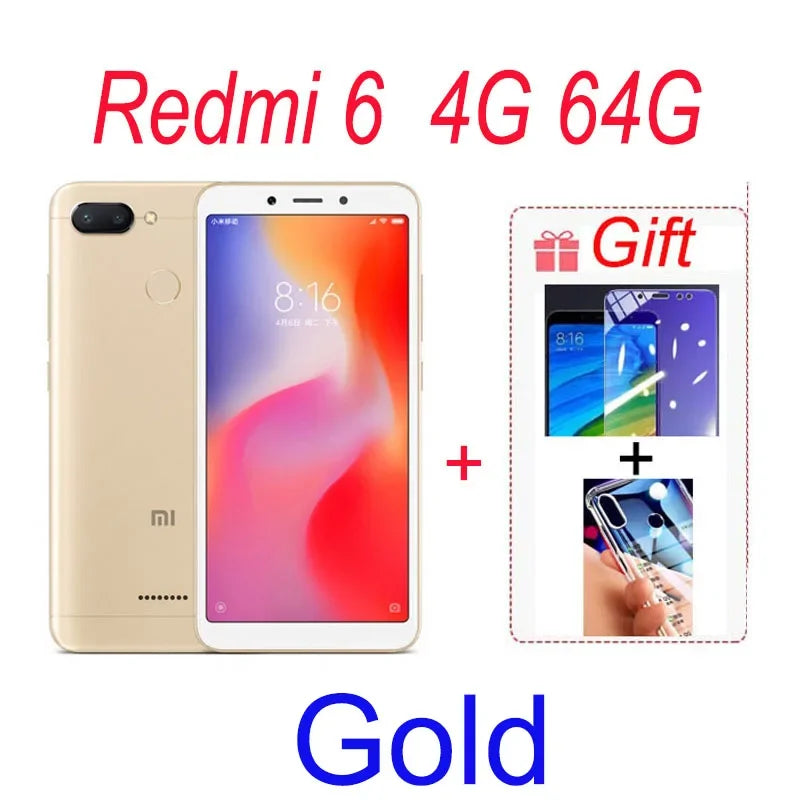 smartphone Original Xiaomi Redmi 7 cellphone 4GB 64GB 6.81'' Mobile Phone