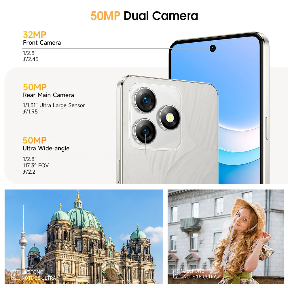 New cellphone Ulefone Note 18 Ultra 5G Smartphone 12GB Billabank Electronics Store