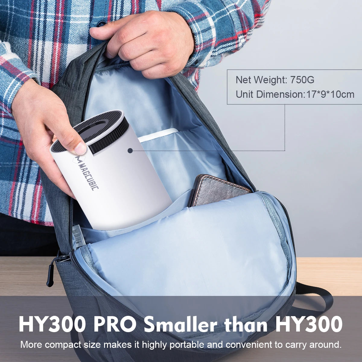 Magcubic HY300 Pro 4K Smart WiFi6 Projector for Home & Outdoor Cinema