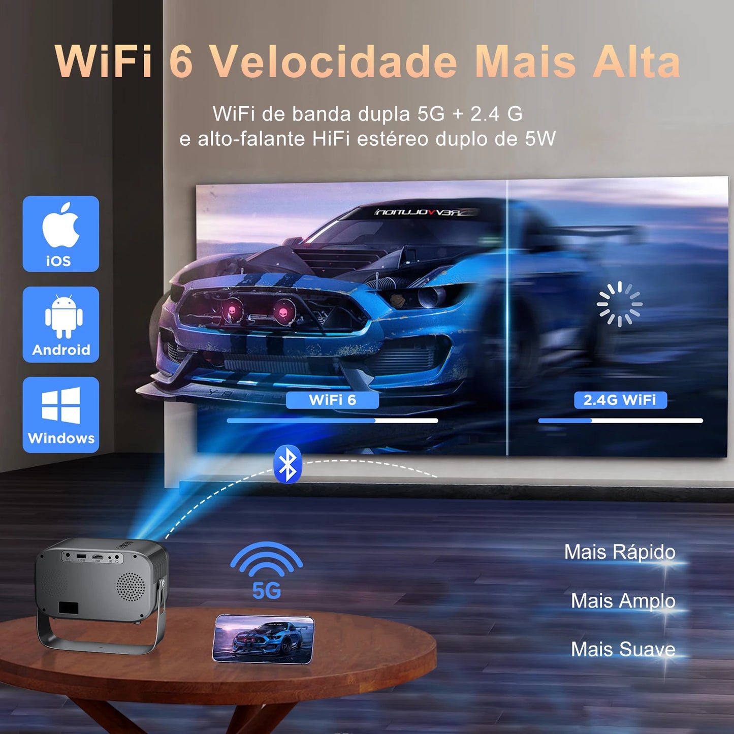 P10 Portable Android Projector home theater entertainment Billabank Electronics Store