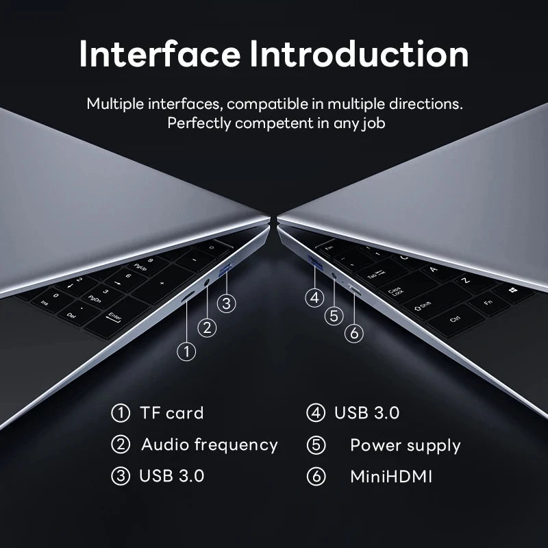 Laptop computer 16GB RAM 2TB SSD core i9 laptop 14.1-inch 1920*1080 Computer PC Ultra Slim Laptop Intel Core i9-8950HK