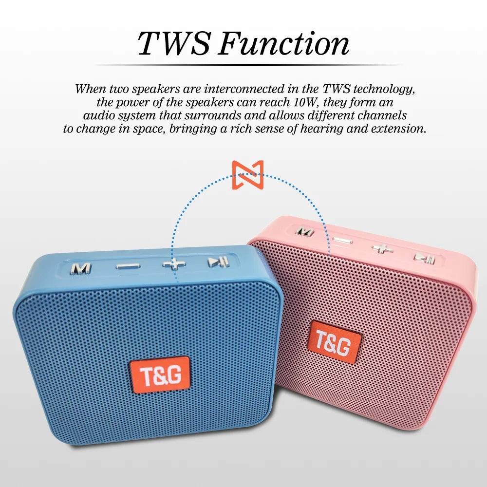 "TG608 Mini Wireless Bluetooth Outdoor Portable Speaker
"