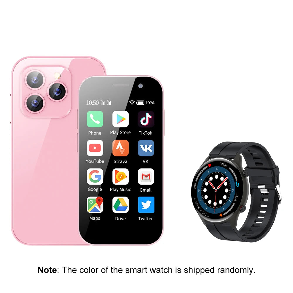 Cellphone SERVO 15Pro 3 inch Mini Smartphone supports 3G, 4G, and 2G networks, Dual SIM
