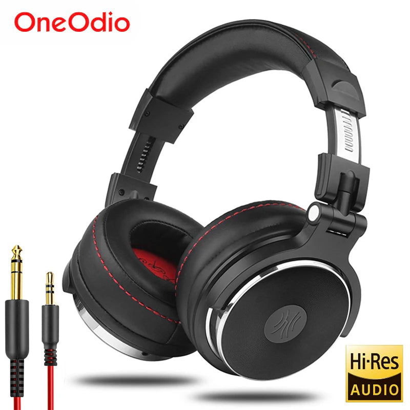DJ Headphone Wired Professional Studio Pro DJ Headphones With Microphone