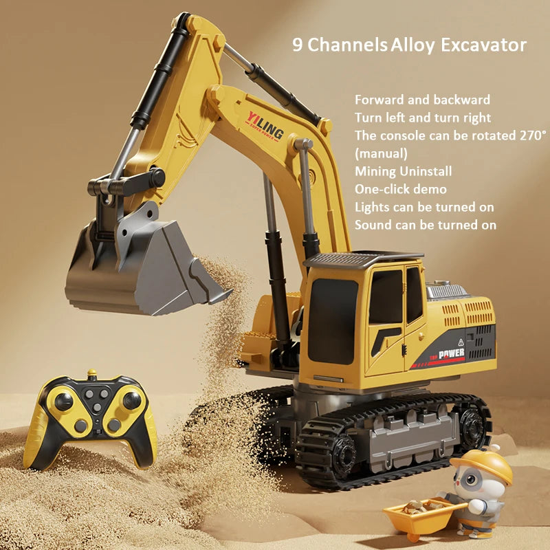Toy & Hobby remote control RC Excavator with Music and Light
