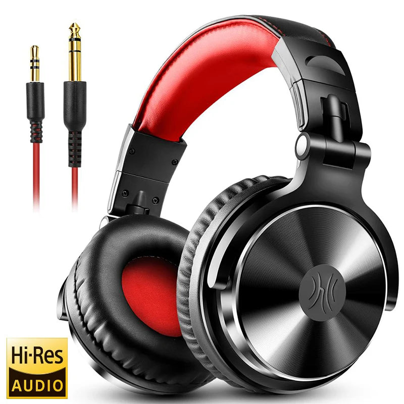 DJ Headphone Wired Professional Studio Pro DJ Headphones With Microphone