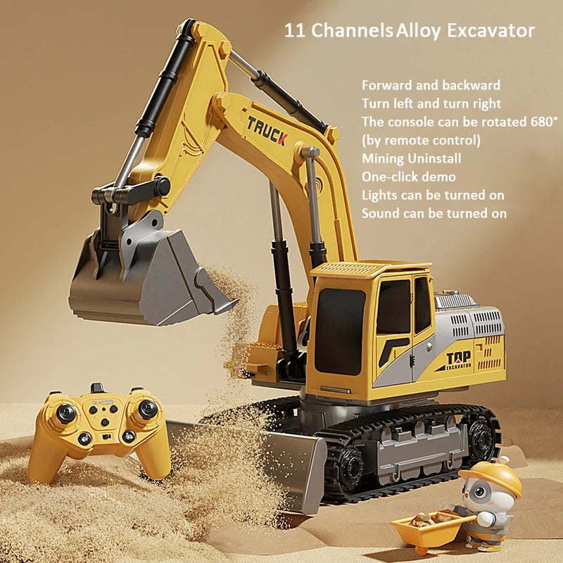 Toy & Hobby remote control RC Excavator with Music and Light