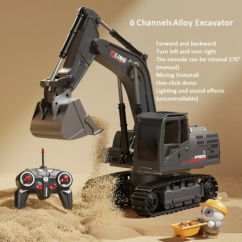 Toy & Hobby remote control RC Excavator with Music and Light