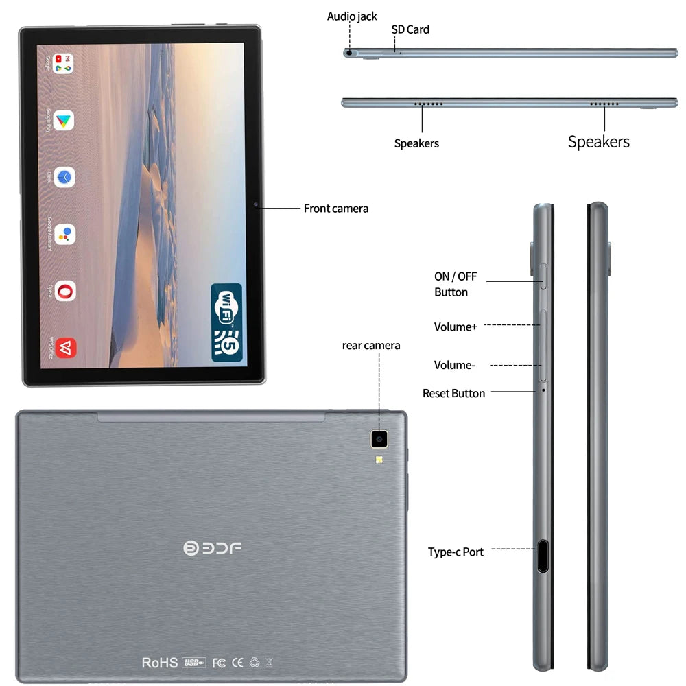 10.1 Inch Tablet Pc Android 9.0 Octa Core