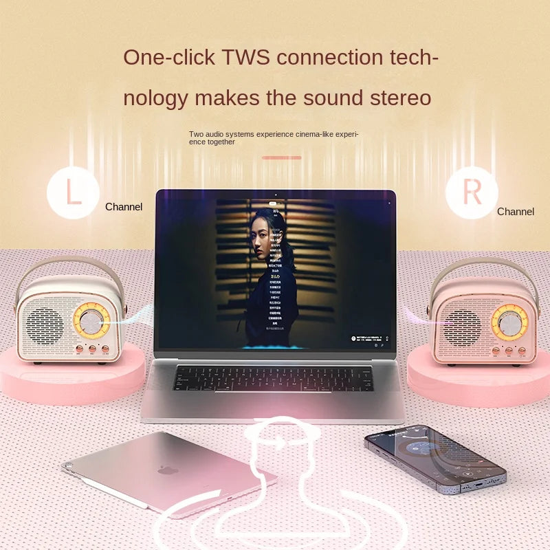 HIFI Bluetooth Speaker with Mic & FM Radio
