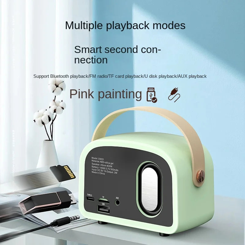 HIFI Bluetooth Speaker with Mic & FM Radio