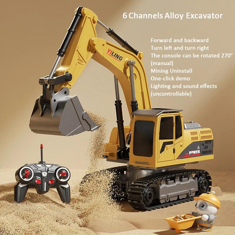 Toy & Hobby remote control RC Excavator with Music and Light